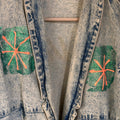 Handpainted Las Vegas Jean Jacket Grand Leaners