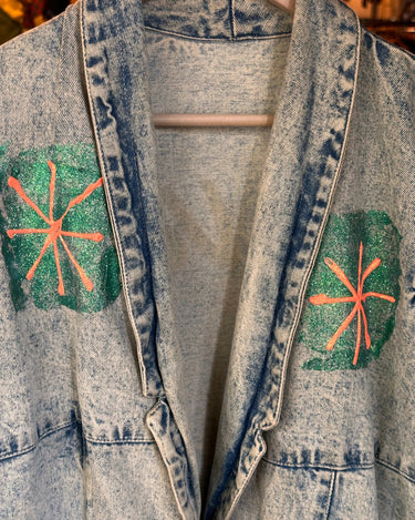Handpainted Las Vegas Jean Jacket Grand Leaners