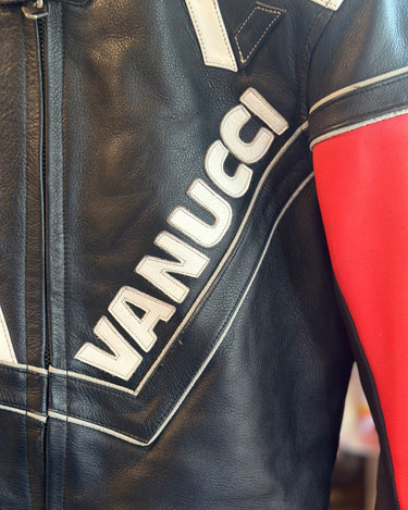 Vanucci German Leather Motorcycle Jacket Grand Leaners