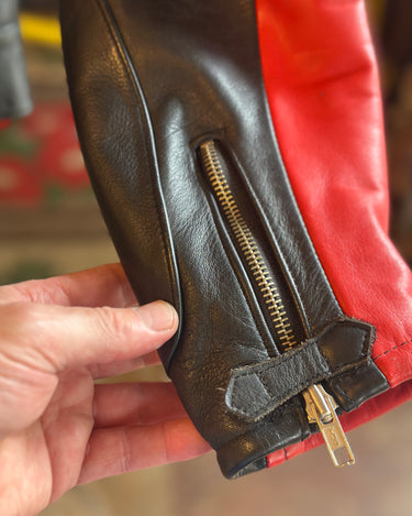 Vanucci German Leather Motorcycle Jacket Grand Leaners