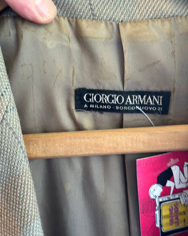 Giorgio Armani Plaid Sport Jacket Grand Leaners