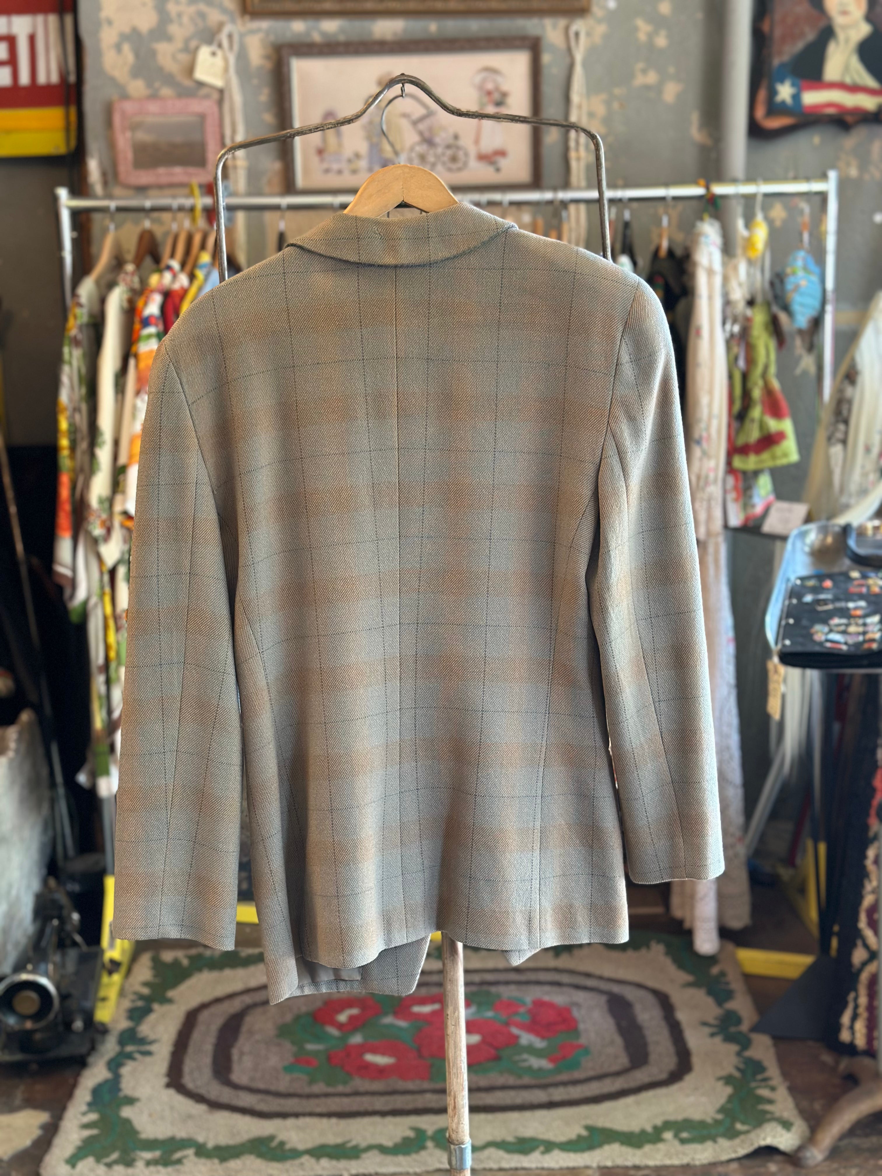 Giorgio Armani Plaid Sport Jacket Grand Leaners