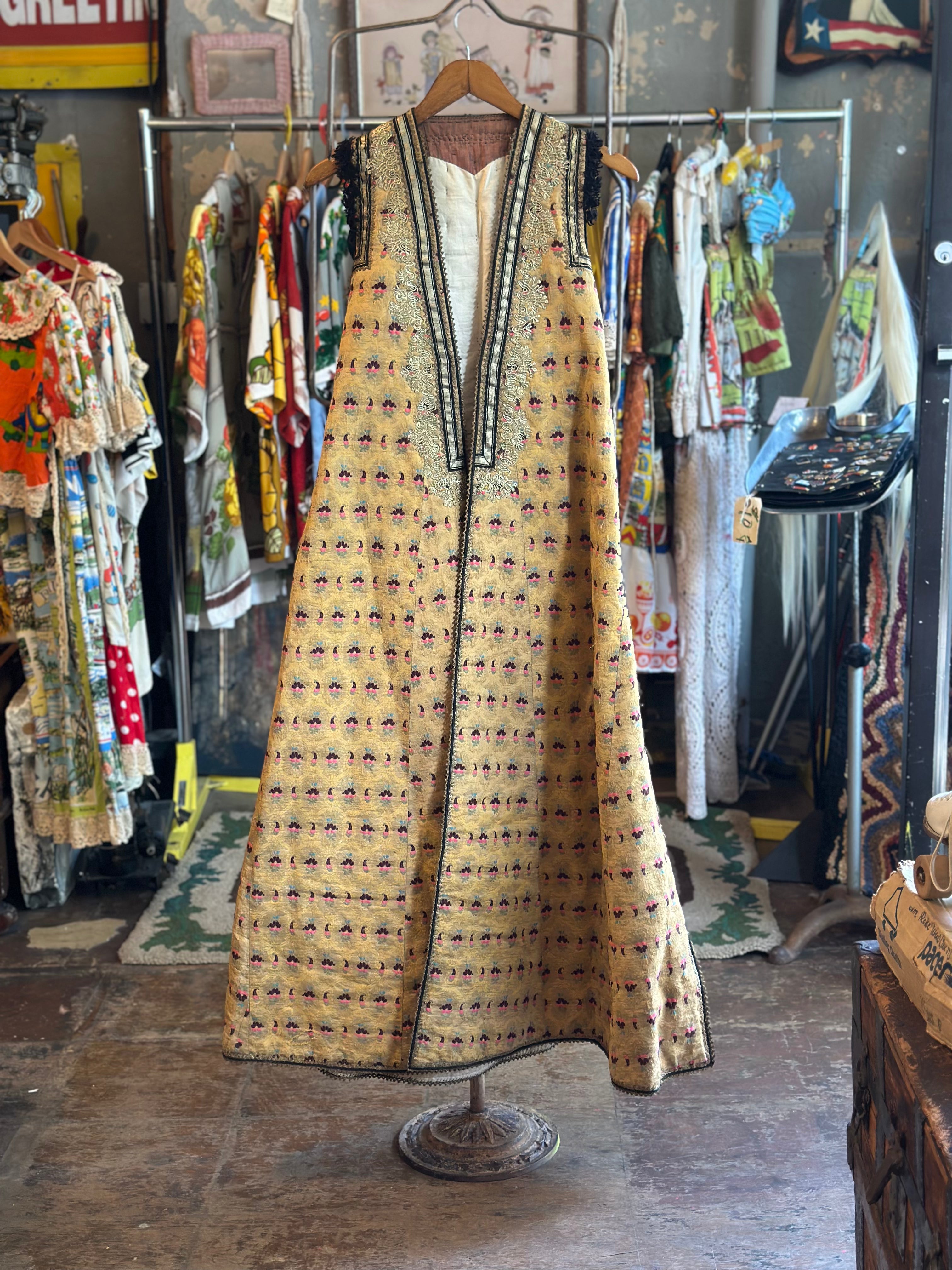 Embroidered Long Vest Grand Leaners