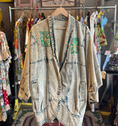 Handpainted Las Vegas Jean Jacket Grand Leaners