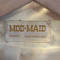 Mod-Maid Vintage Mod Pleather Western Jacket, Cream, Large Grand Leaners
