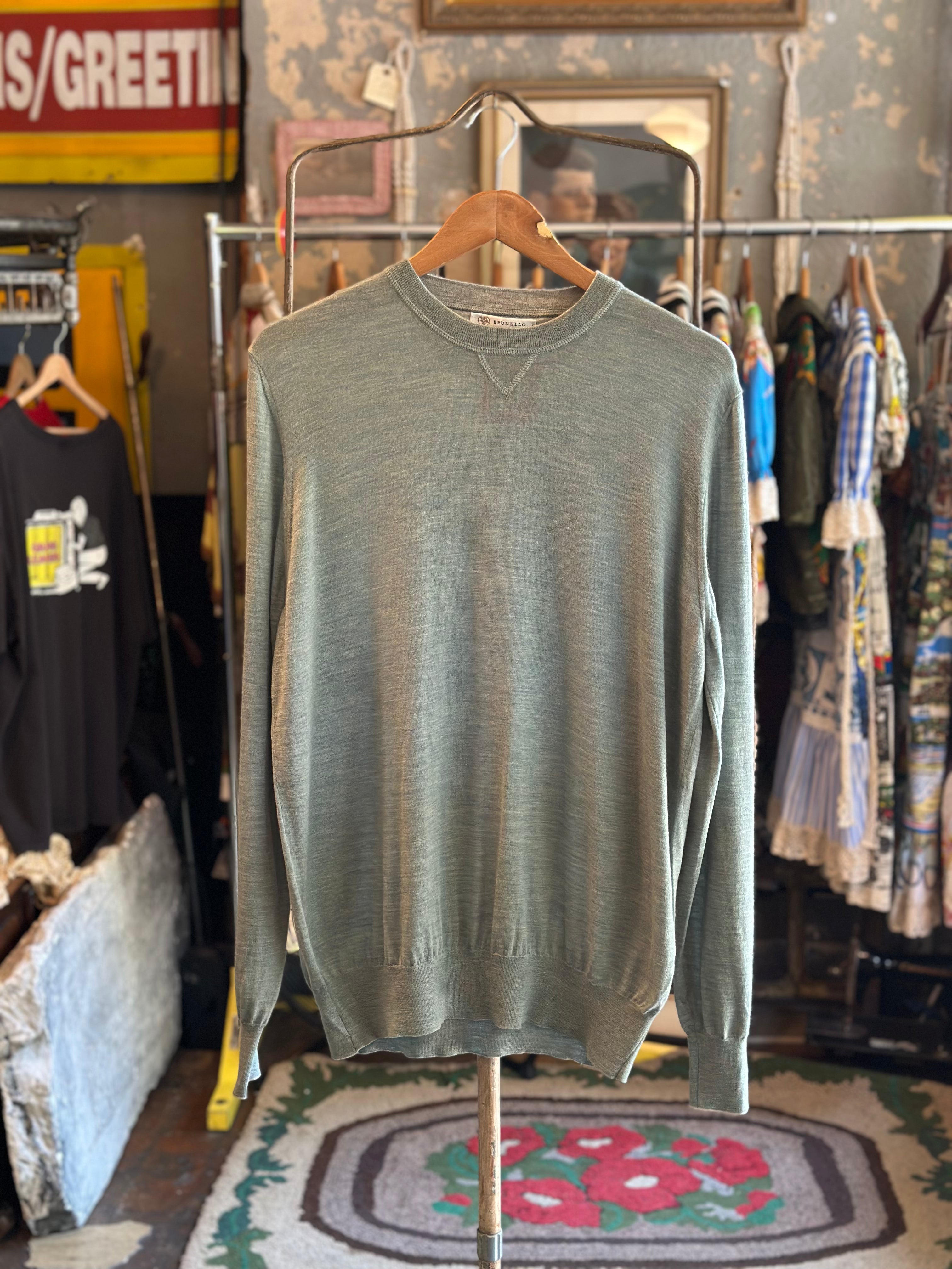 Brunello Cucinelli Crew Neck Sweater Grand Leaners