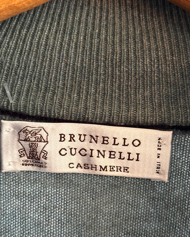 Brunello Cucinelli Quarter Zip Sweater Grand Leaners