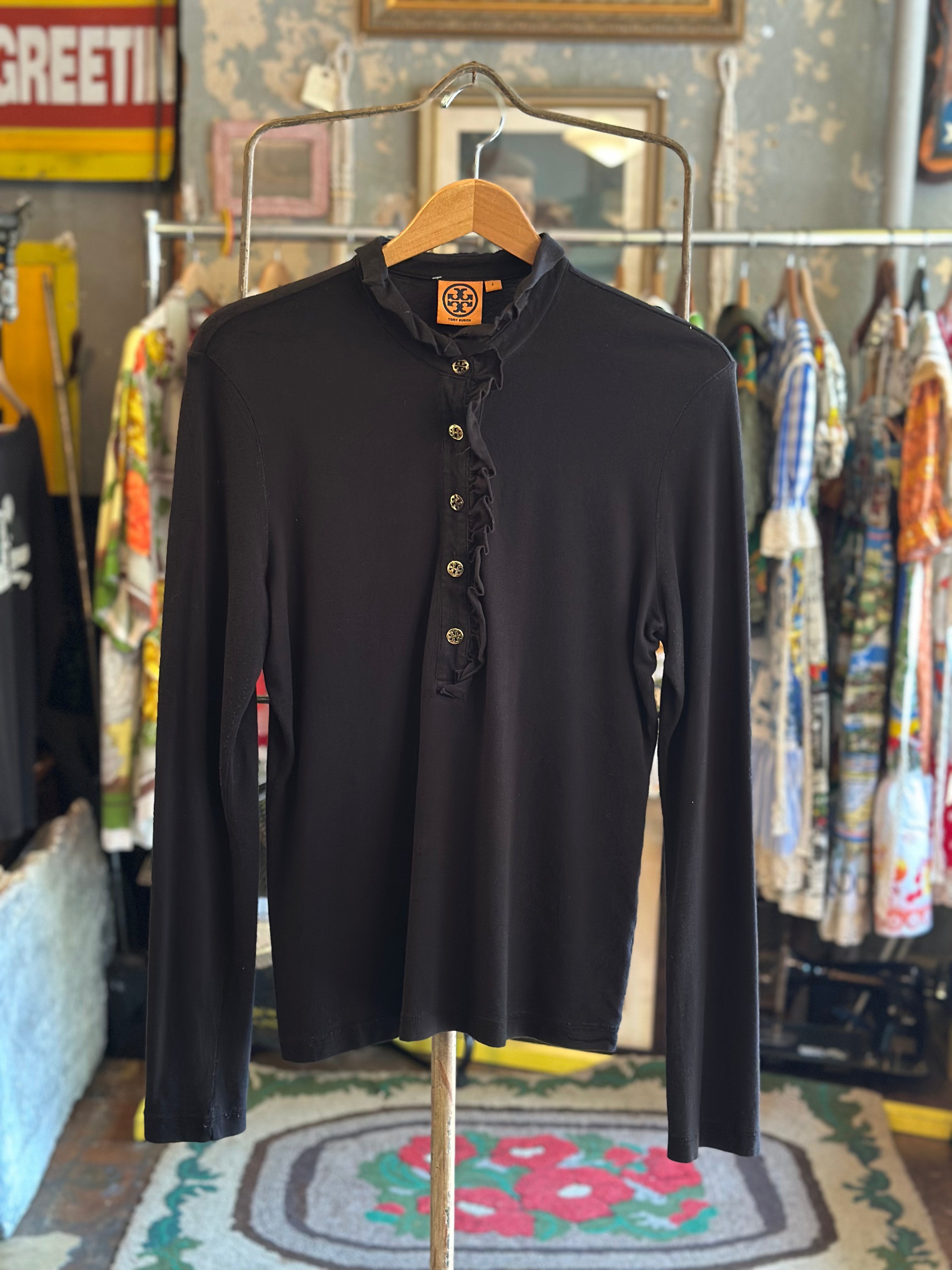 Tory Burch Ruffle Top Grand Leaners