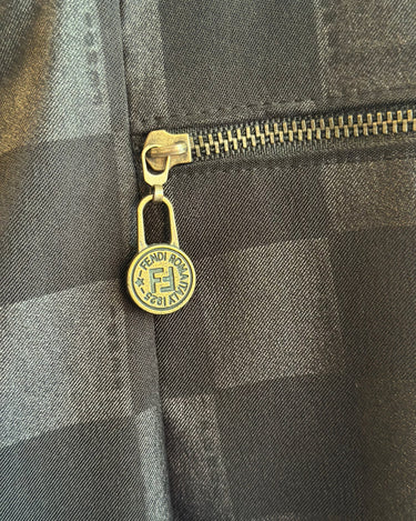 Checkered Fendi Jeans Grand Leaners