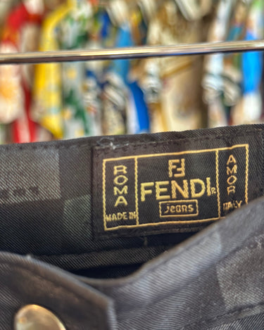 Checkered Fendi Jeans Grand Leaners