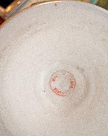 Pair of Bohemian Cut Glass Vases Grand Leaners