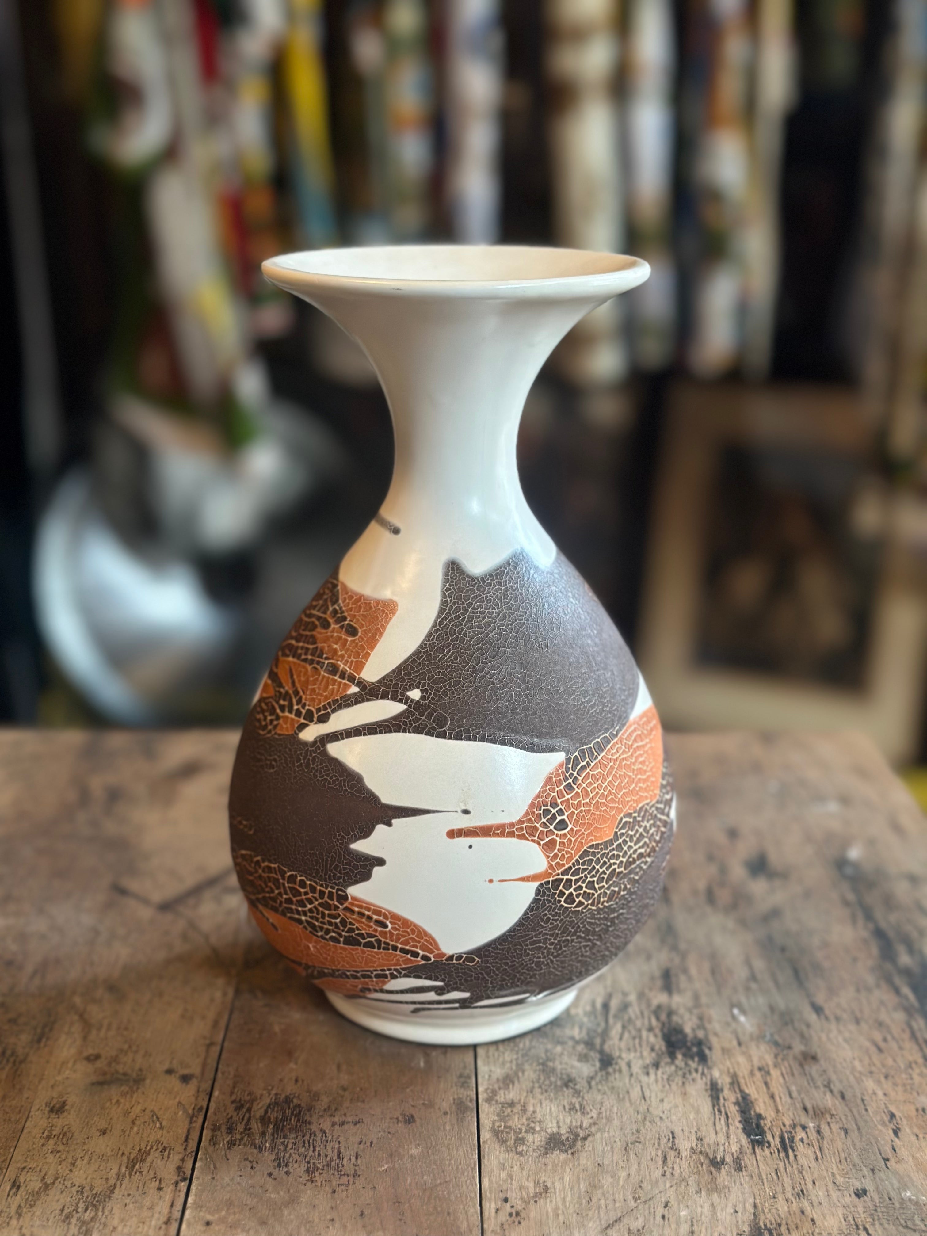 Royal Haeger Multi/Brown Vase Grand Leaners