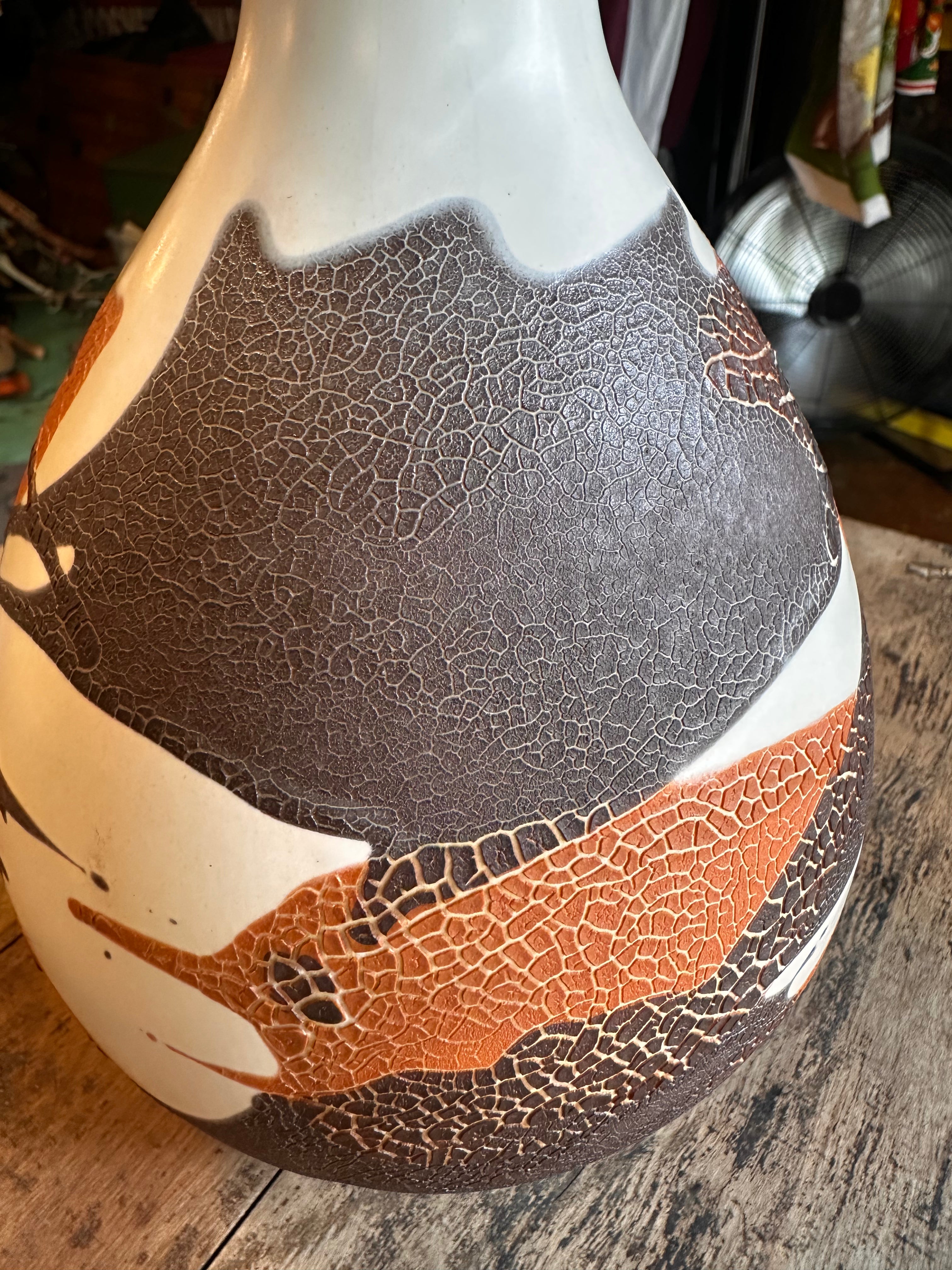 Royal Haeger Multi/Brown Vase Grand Leaners