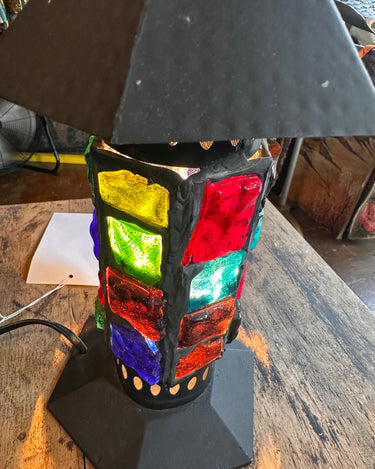 Mcm Chunk Glass Designer Lamp Grand Leaners