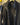 Dark coat with buttons and a zipper on a rack