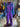 80s Men's Degree 7, XXL, Purple Color Block Ski Suit